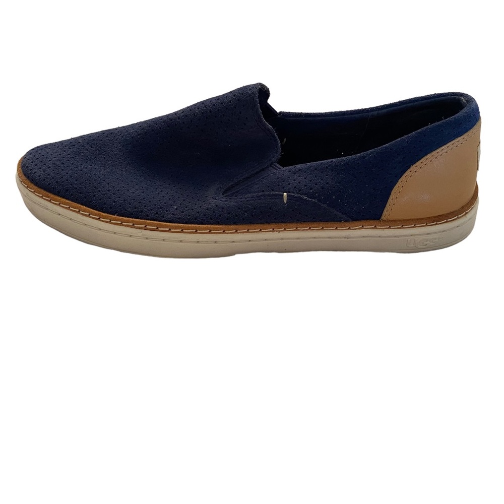 Navy Blue UGG Adley Perforated Sneakers - Picture 3 of 7
